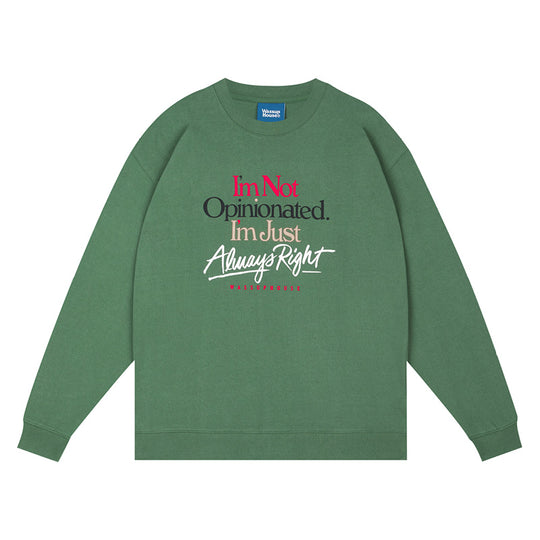 Wassup House Slogan Graffiti Print Sweatshirt