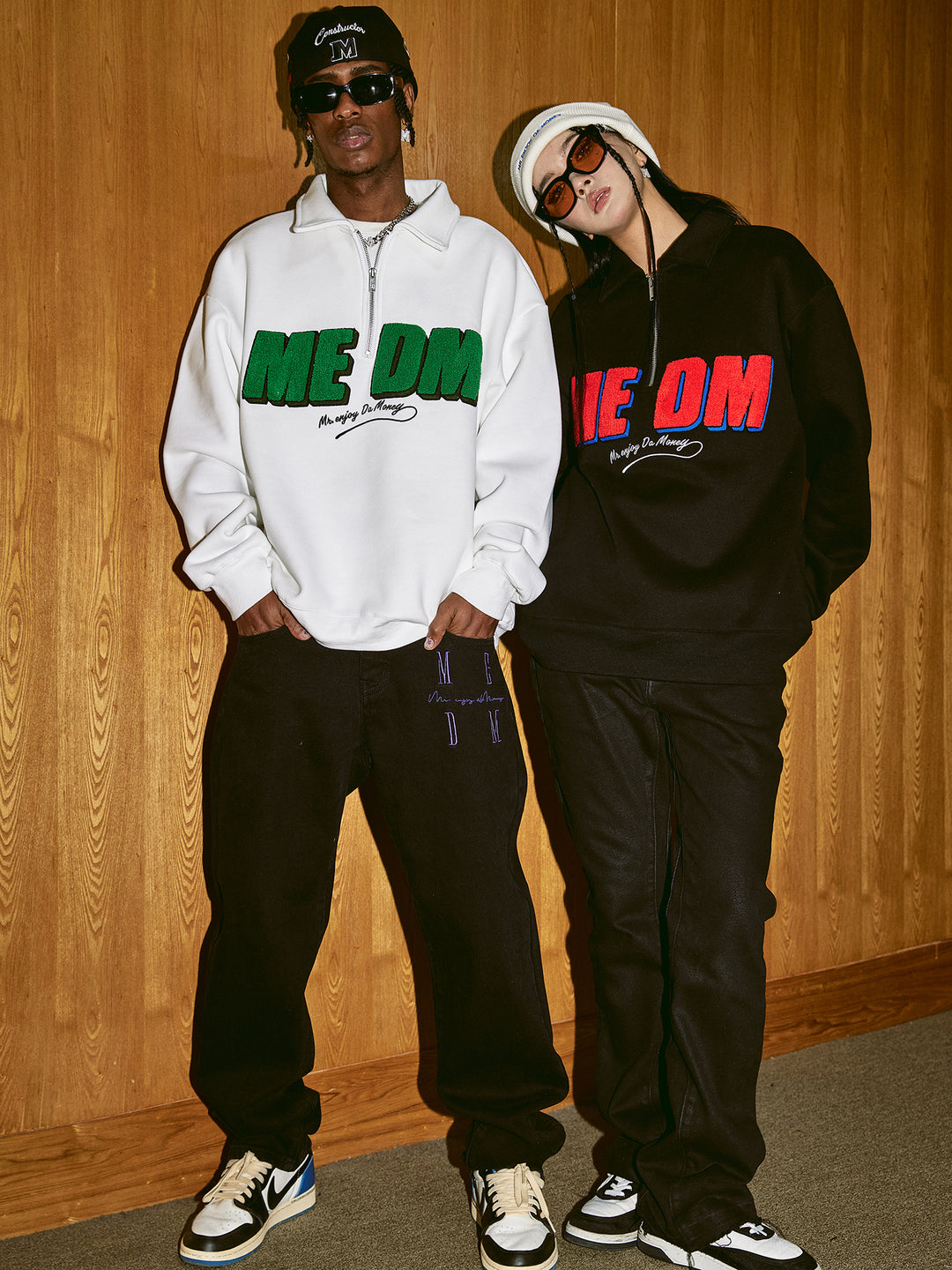 MEDM Half Zipper Logo POLO Sweatshirts | Face 3 Face