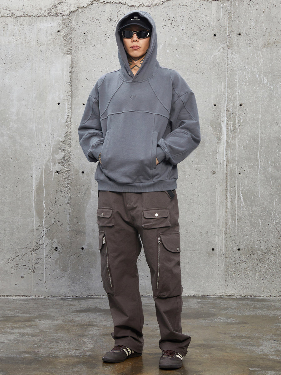 F2CE Logo Buttons Hoodie