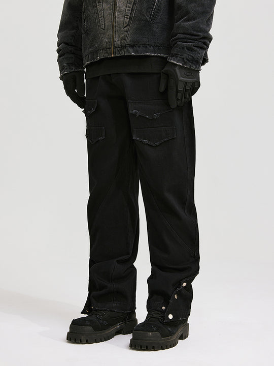 ANTIDOTE Structural Pocket Micro Flared Denim Jeans