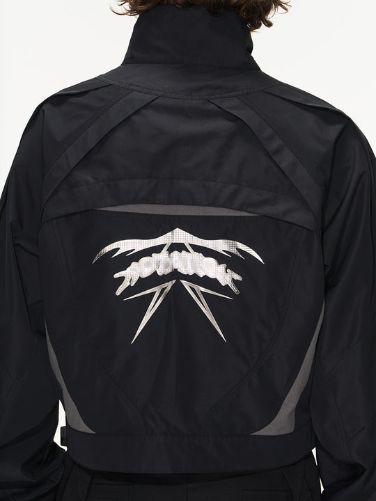 BLIND NO PLAN Color Blocking Short Jacket