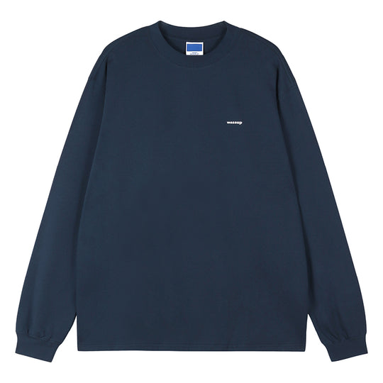 Wassup House Basic Small Logo Long Sleeved Tee