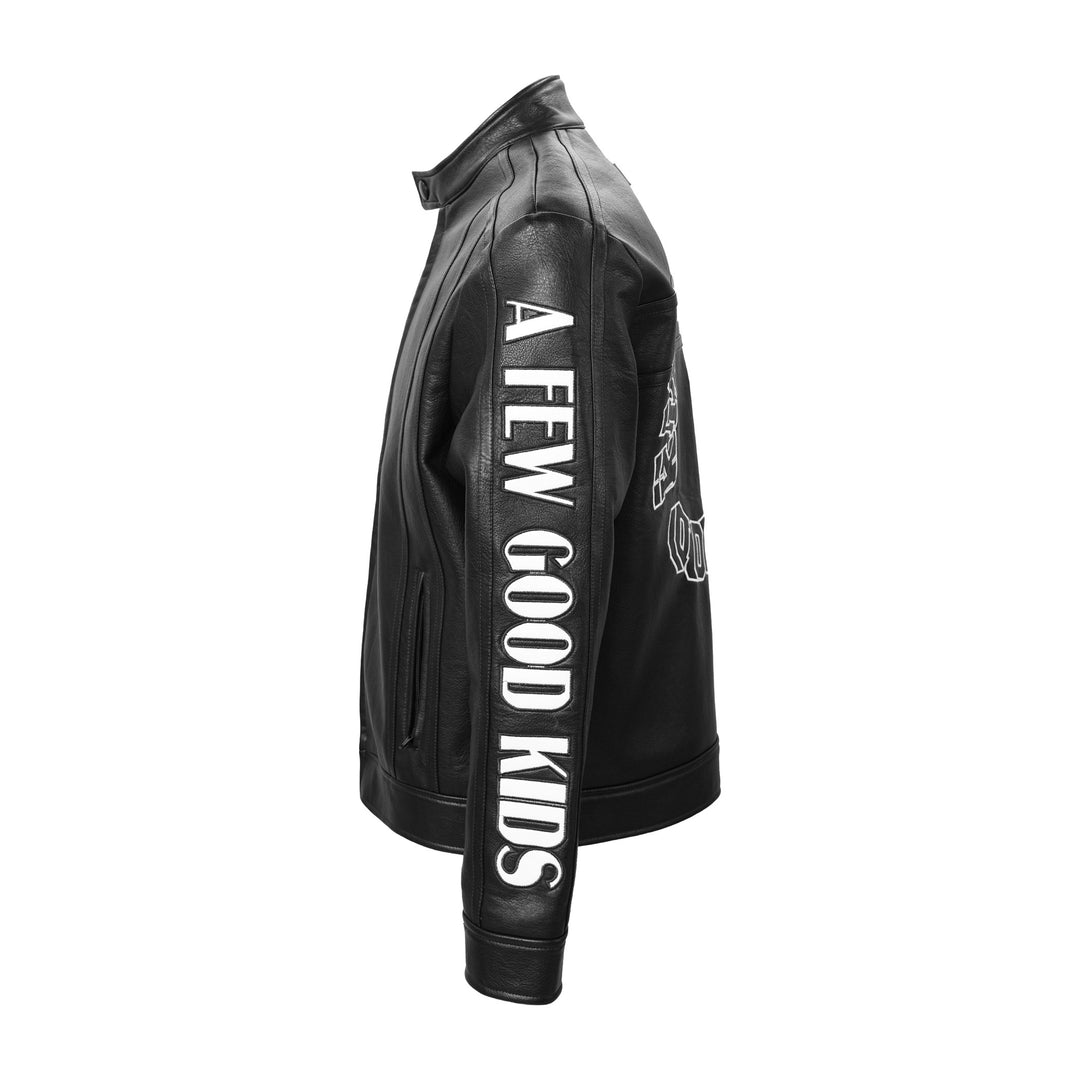 AFGK 3D Logo Single Biker Jacket | Face 3 Face