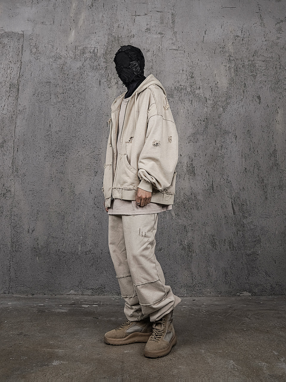 UNDERWATER Wasteland Distressed Drawstring Sweatpants