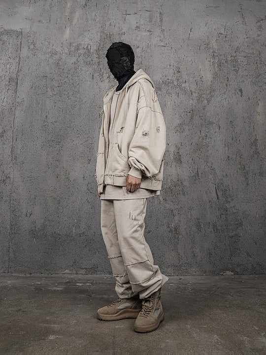 UNDERWATER Wasteland Distressed Drawstring Sweatpants