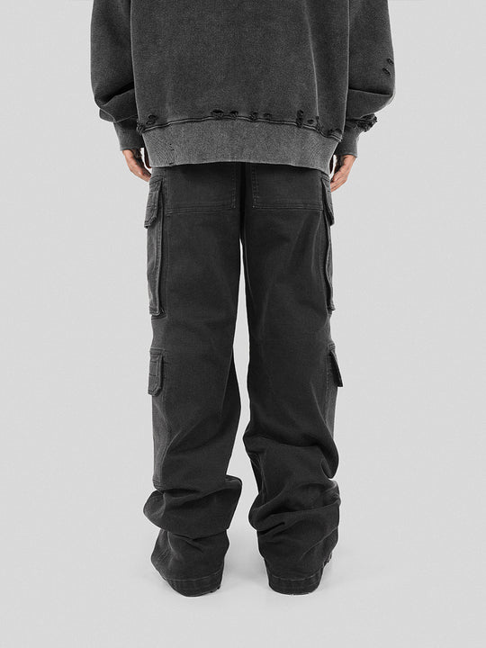 UNDERWATER Gradient 3D Patch Pockets Denim Jeans