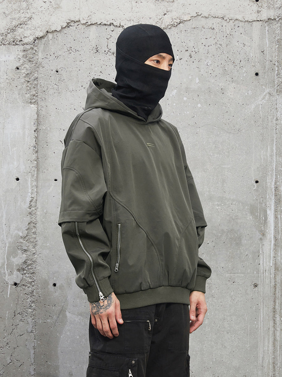 F2CE Nylon Zipper Functional Hoodie