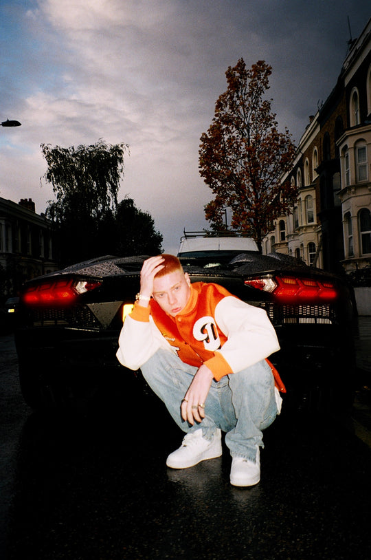 DONCARE Legs Varsity Baseball Jacket | Face 3 Face