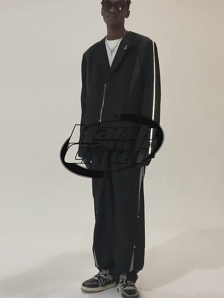 Harsh and Cruel Reflective Sleeves Suit Jacket