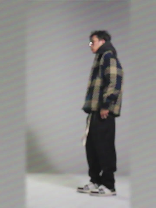 F2CE Tartan Tweed Plaid Shirt Jacket