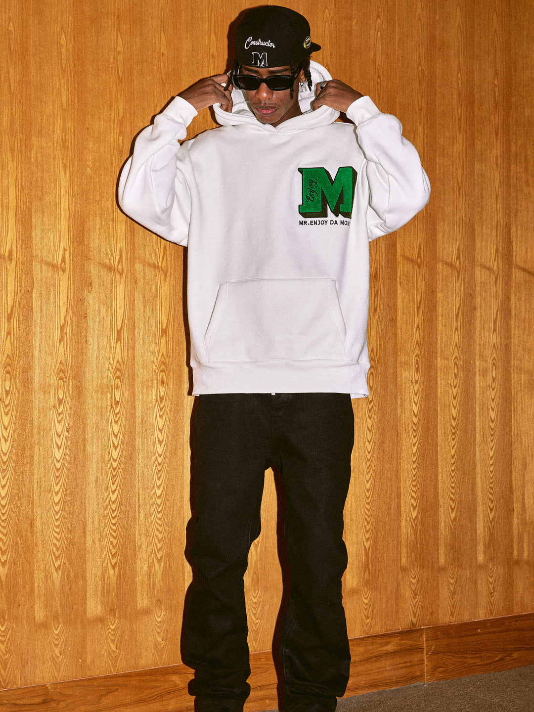 MEDM Ins Wind Super Fire Logo Hoodie | Face 3 Face