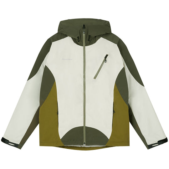 Wassup House Color Blocking Waterproof Hooded Jacket