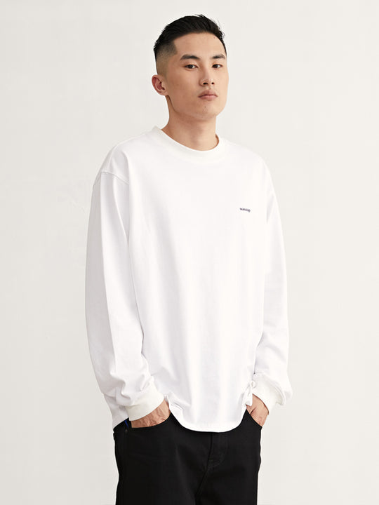 Wassup House Basic Small Logo Long Sleeved Tee