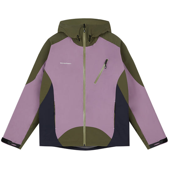Wassup House Color Blocking Waterproof Hooded Jacket