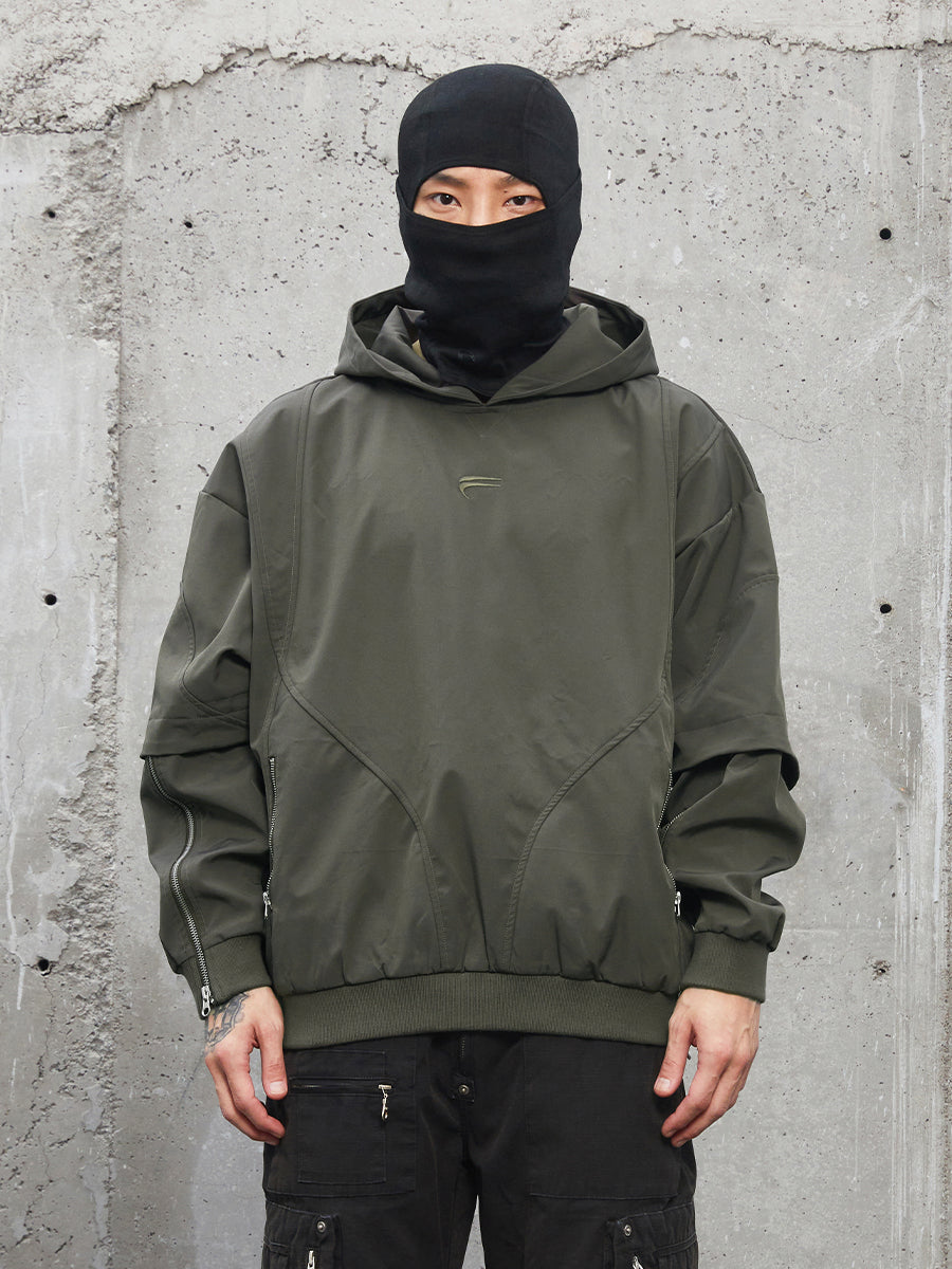 F2CE Nylon Zipper Functional Hoodie