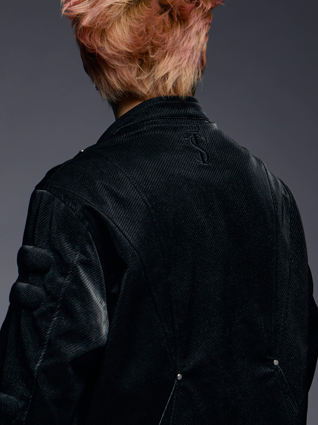 YADcrew x SmallTownKid 3D Cotton Special Texture Leather Jacket