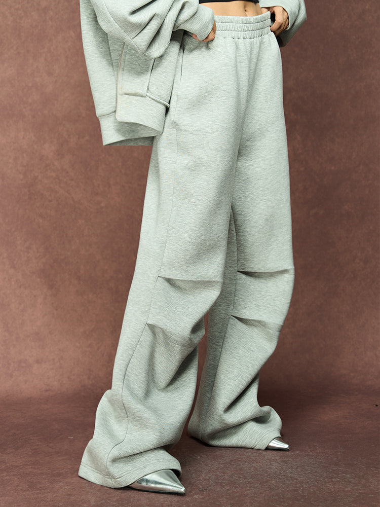 YADcrew 350g Heavyweight Pleated Sweat Pants