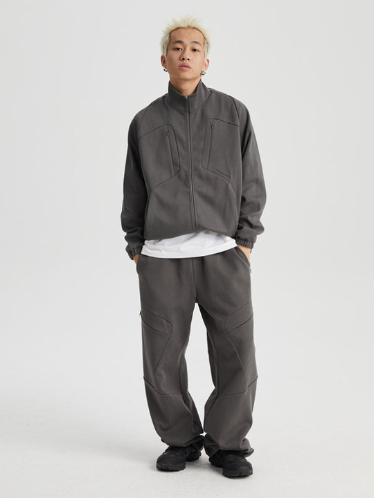 Wassup House Patchwork Deconstructed Zipper Sweat Pants