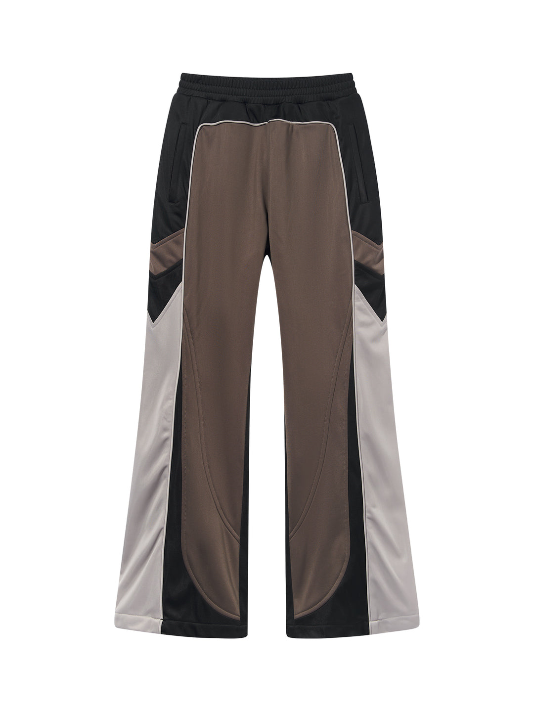 BLIND NO PLAN Color Blocked Sports Embroidered Pants