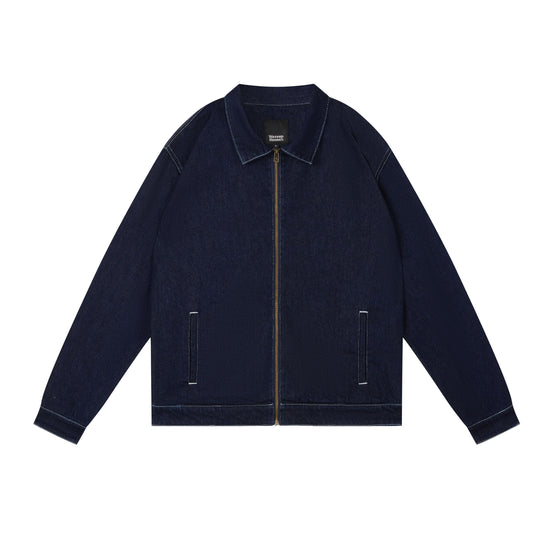 Wassup House Denim Basic Zipper Jacket