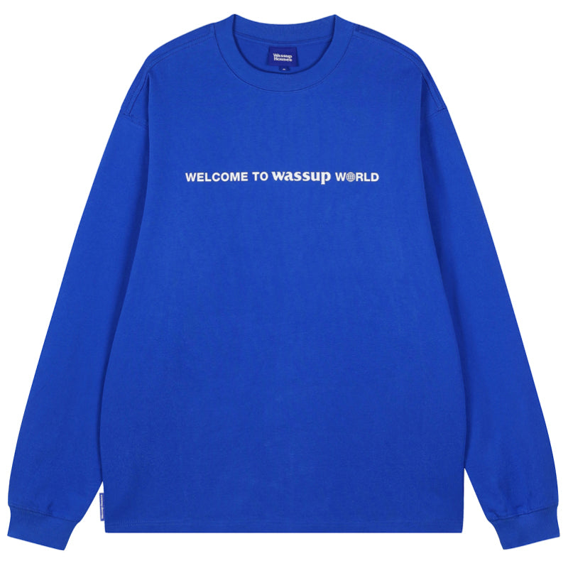 Wassup House Welcome Logo Long Sleeved Tee