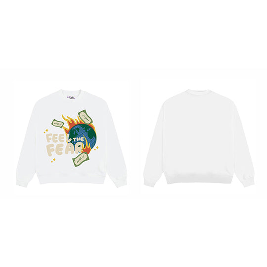 F3F Select Feel The Fear Earth Print Sweatshirts
