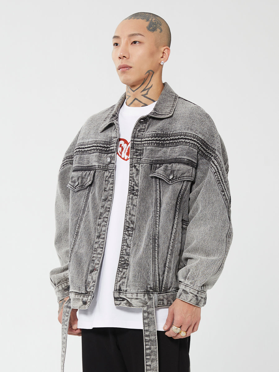 F2CE Vintage Washed Denim Jacket | Face 3 Face