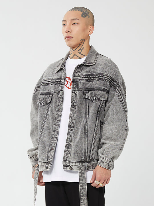 F2CE Vintage Washed Denim Jacket | Face 3 Face