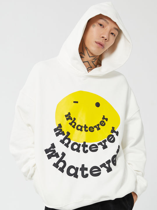 F2CE Foam Smiley Print Pullover Hoodie | Face 3 Face