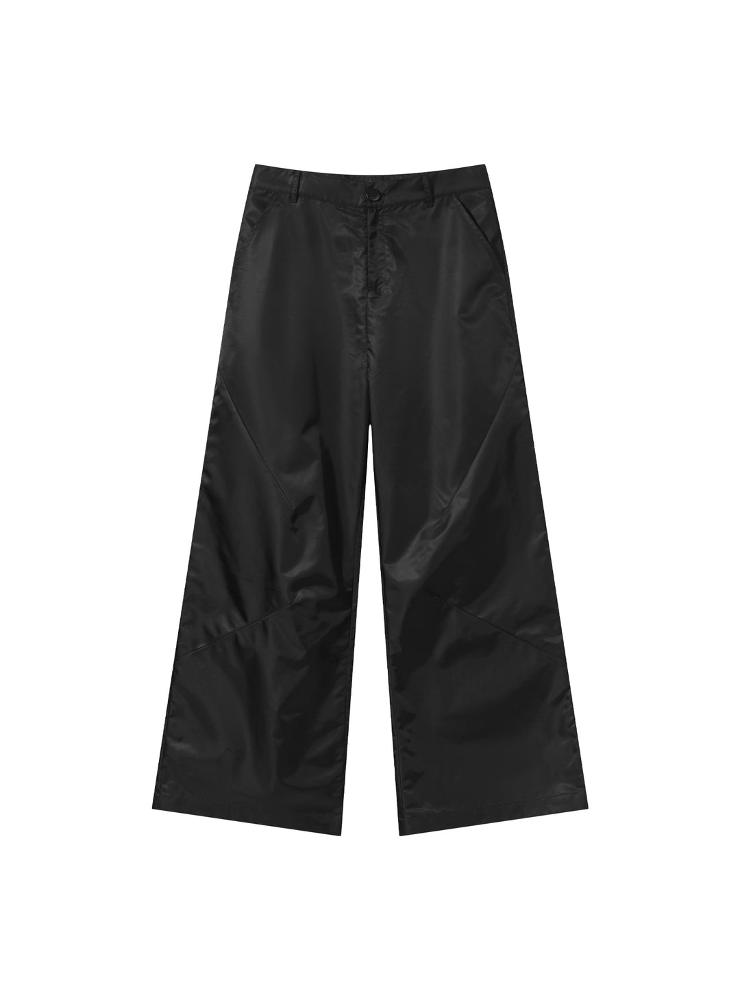 BLIND NO PLAN Silhouette Straight Leg Nylon Pants