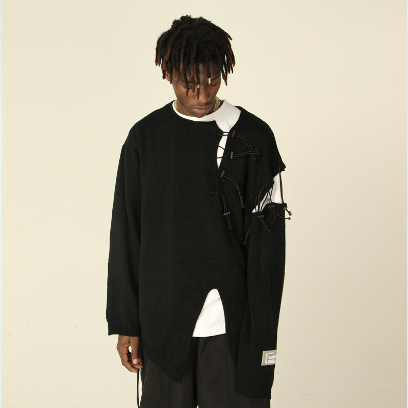 Harsh and Cruel Destruction Knit Sweater | Face 3 Face