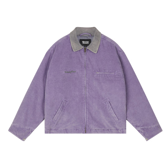 Wassup House Washed Corduroy Quilted Work Jacket