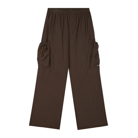 Wassup House Metallic Silk Large Pockets Work Pants