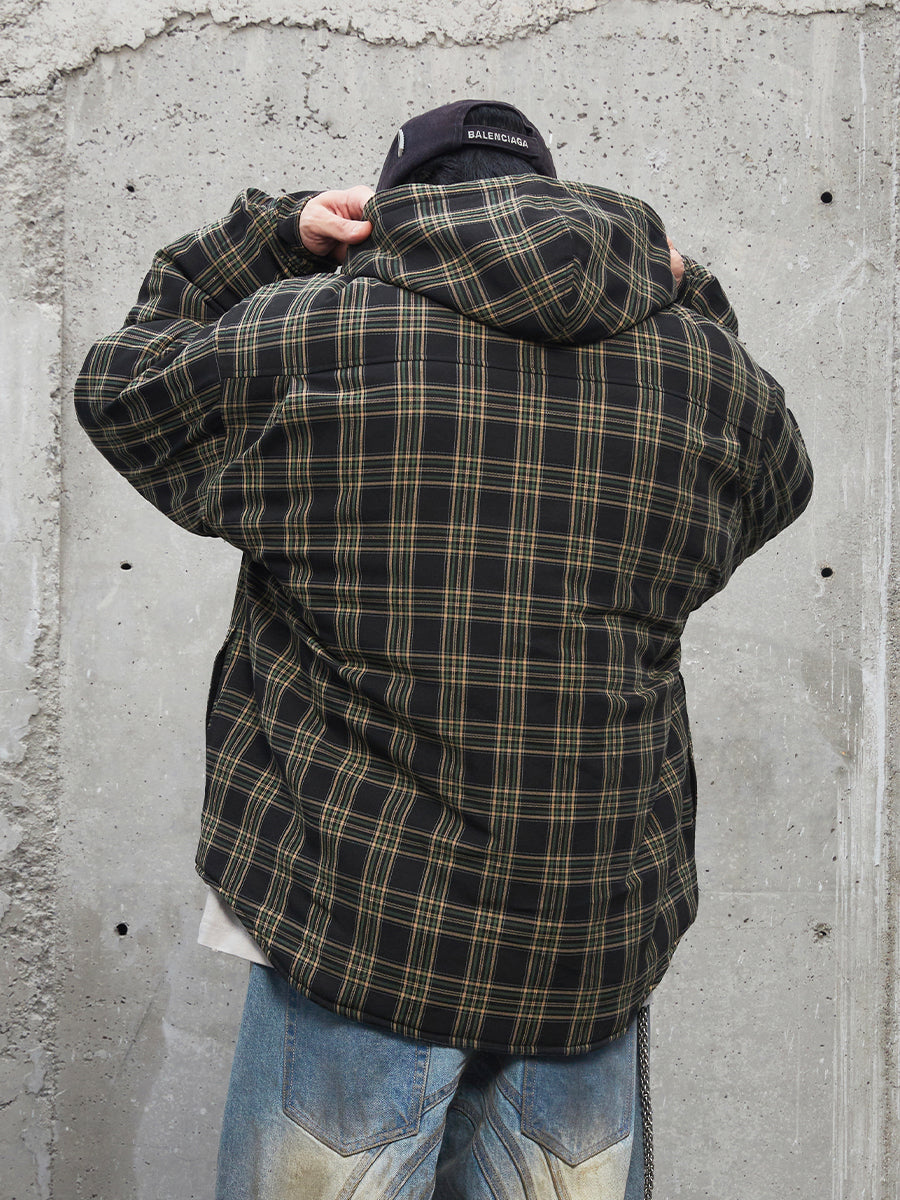 F2CE Plaid Hooded Jacket