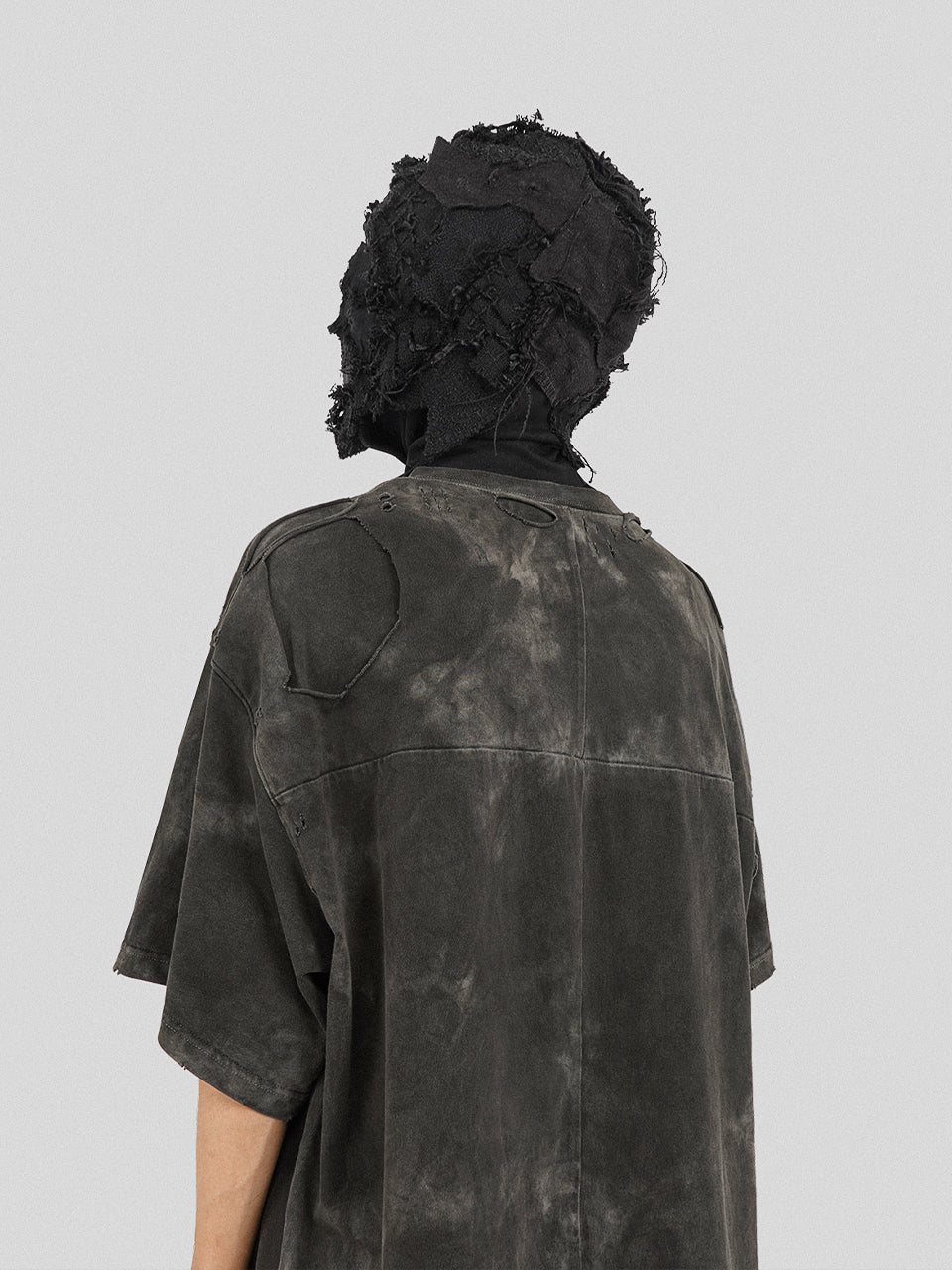 UNDERWATER Destruction Cross Deconstruction Zipper Tee Black