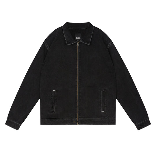 Wassup House Denim Basic Zipper Jacket