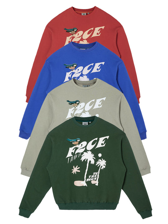 F2CE LOGO Foam Creative Print Embroidery Sweatshirts | Face 3 Face