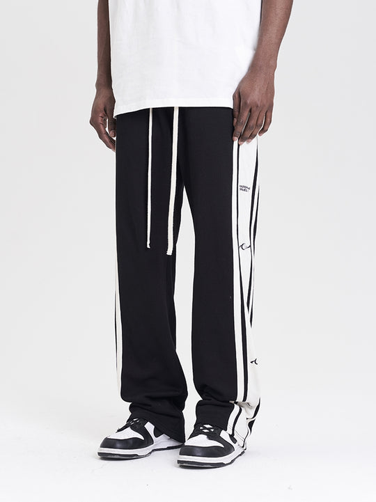 Harsh and Cruel Logo Label Stripes Sweatpants | Face 3 Face