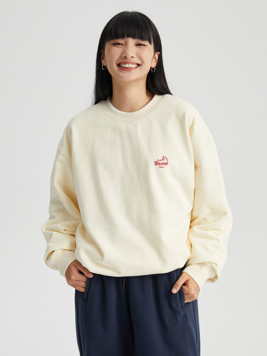 Wassup House Crab Graffiti Word Foam Printing Sweatshirt