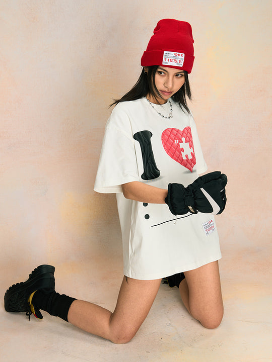 YADcrew Love Foam Tee