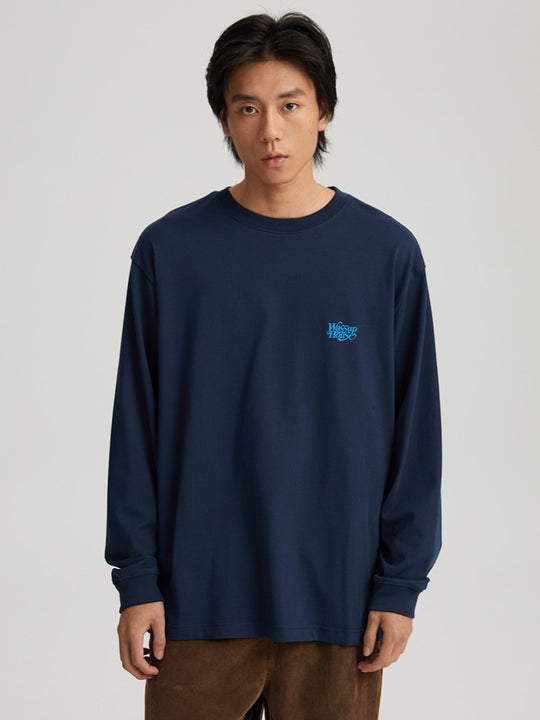Wassup House Liner Font Logo Long Sleeved Tee