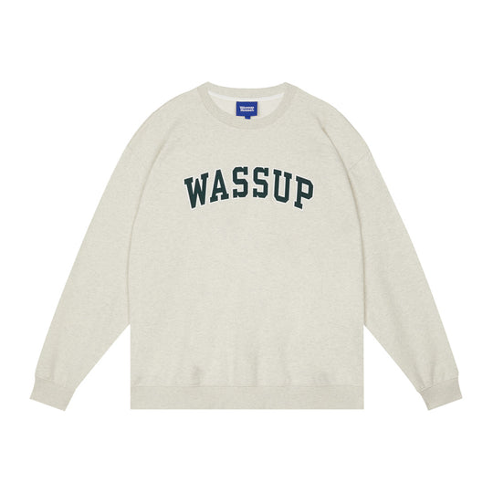 Wassup House Patch Embroidery Logo Sweatshirt