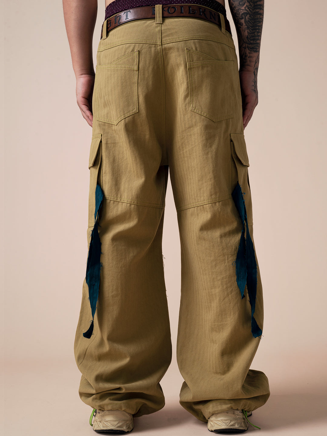 EVILKNIGHT(EK) Herringbone Pockets Work Cargo Pants