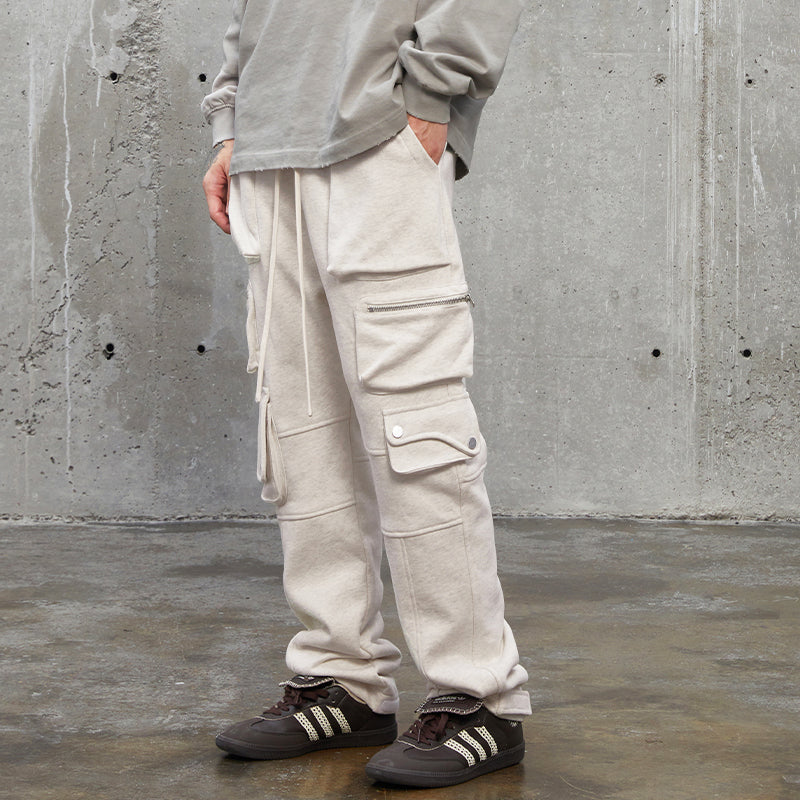 F2CE Functional Multi Zipper 3D Pockets Cargo Sweatpants