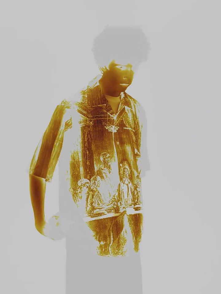 Harsh and Cruel The Last Supper Print Cuban Shirt