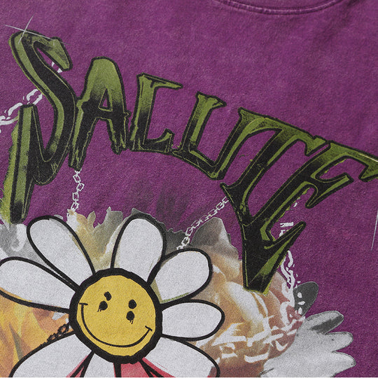 SALUTE Daisy Sunflower Smiley Flower Tee | Face 3 Face
