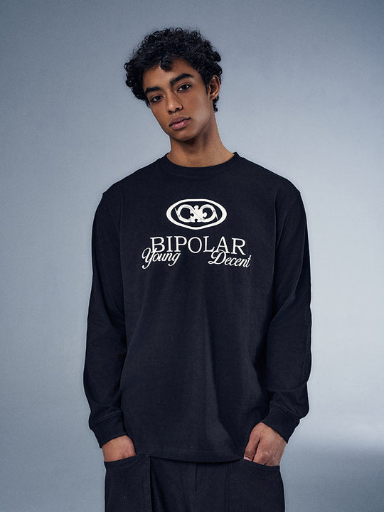 YADcrew x BIPOLAR Embossed Foam Basic Long Sleeve Tee