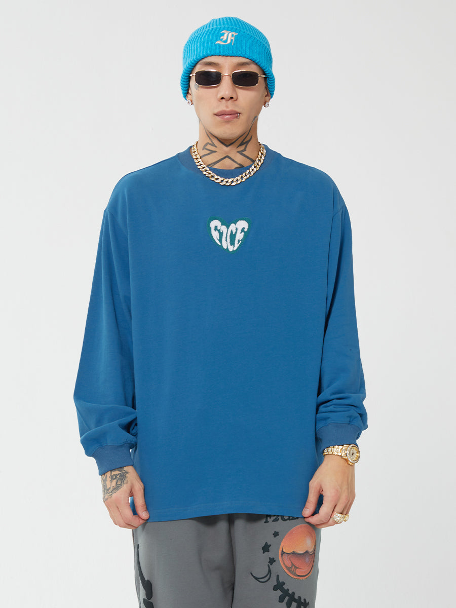F2CE Love Heart LOGO Long Sleeved Tee | Face 3 Face
