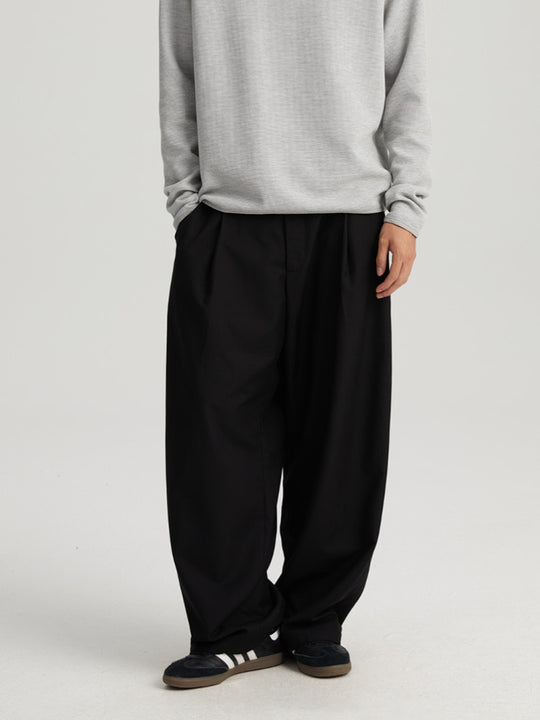 Wassup House Loose Pleated Suit Pants