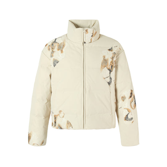 YADcrew Flame Lace Short Down Jacket